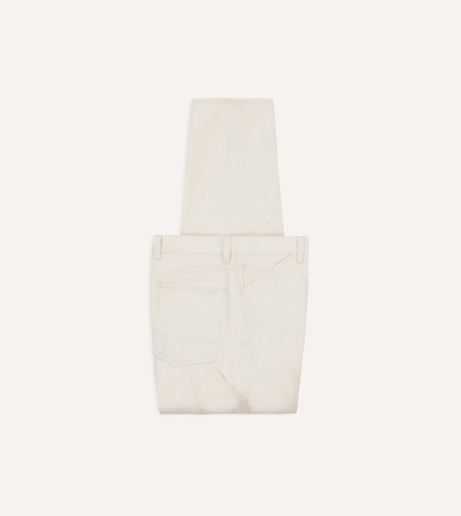 Ecru 12.7oz Selvedge Denim Painter Pants