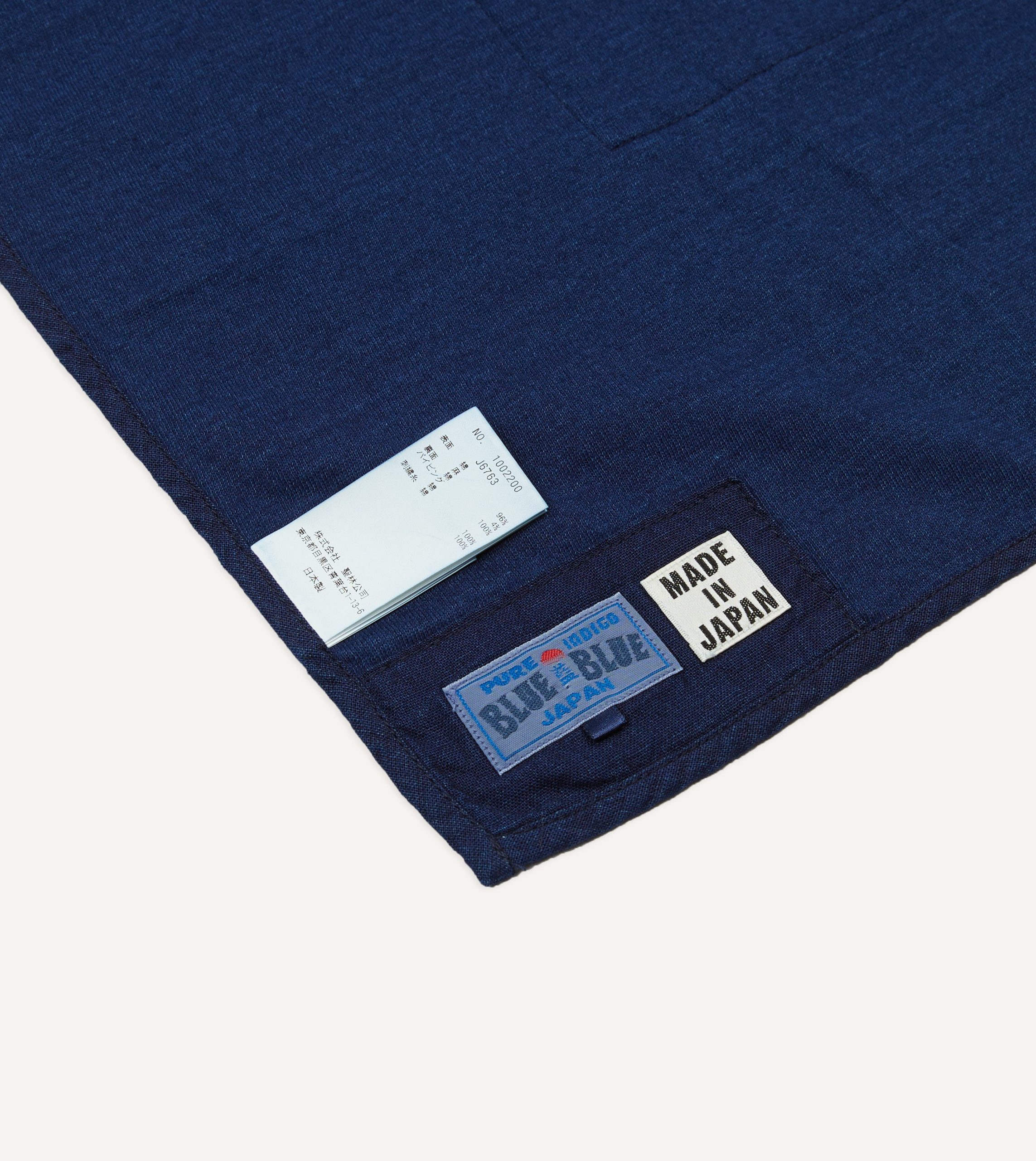 Blue Blue Japan Indigo Handstitched Patchwork Blanket - Image 4
